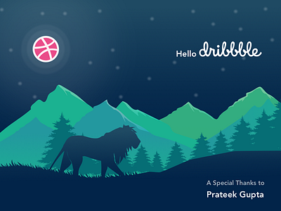 Hello Dribbble app banner branding debutshot design dribbble dribbble invitation dribbble invite illustration rahul chauhan typography ui ux web website