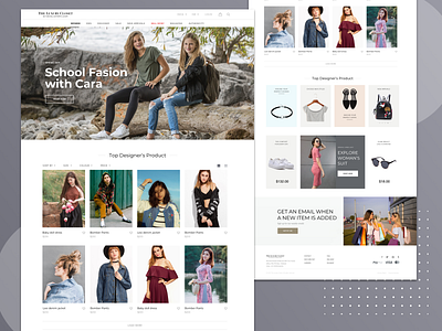 eCommerce Website Home Page- The Luxury Closet banner debutshot dribbble invitation dribbble invite ecommerce ecommerce app ecommerce design ecommerce shop mobile app rahul chauhan typography website