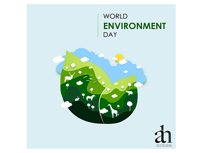 World Environment Day ads branding campaign design facebook illustration illustrative ads socialmedia typography