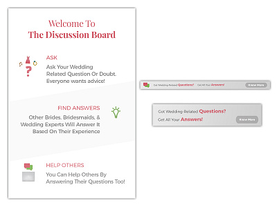 Disscussion Board Graphics website pop out campaign form instructions popout website