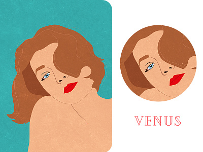 Born to be Venus illustration vector
