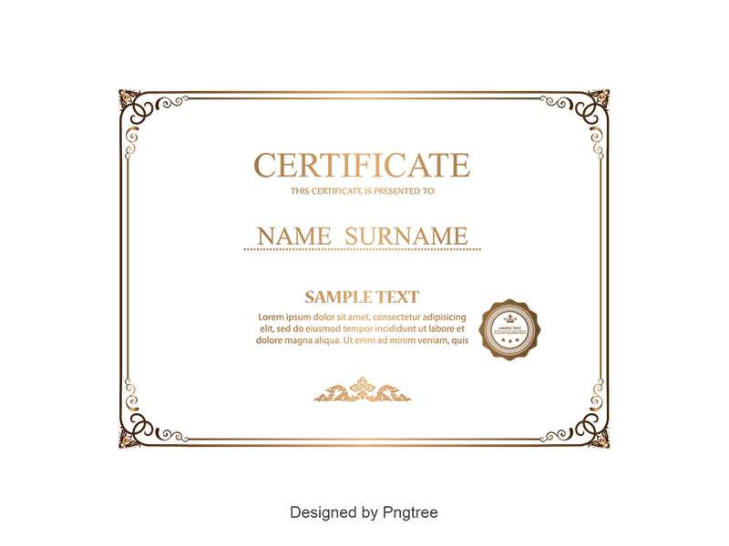 Certificate Border by pngtree on Dribbble