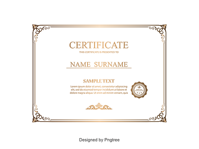 Certificate Border by pngtree on Dribbble