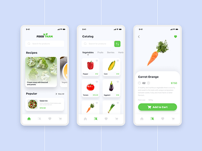 Organic Shop App Design