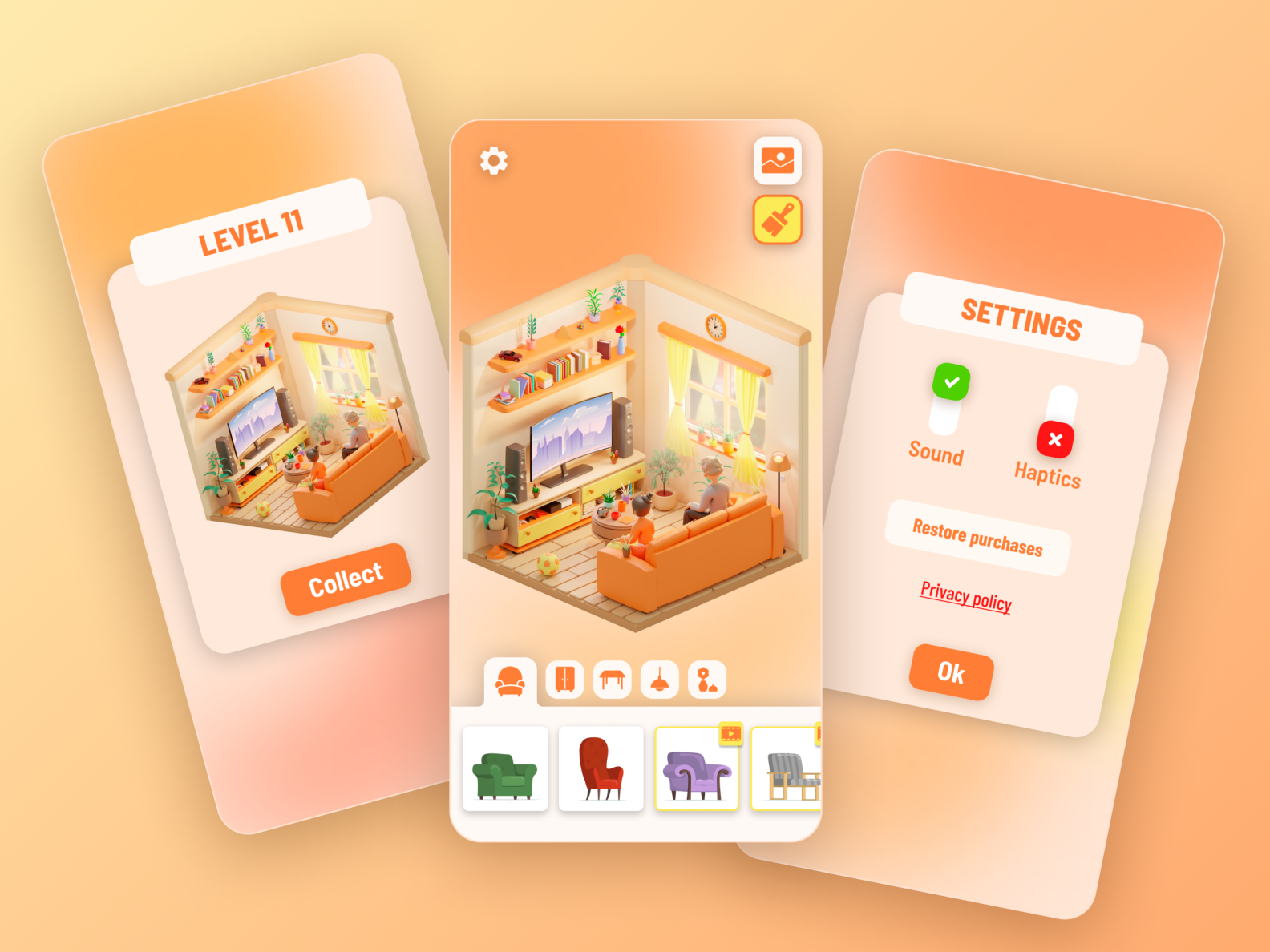 Home Design app by Kseniya Tekin on Dribbble