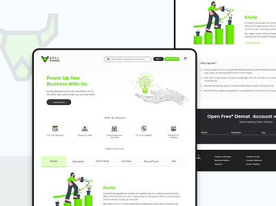 Finacial Stock Page UI dailyui desktop design finance finance business financial services redesign stock market uidesign uiux design uiuxdesign webdesign website design