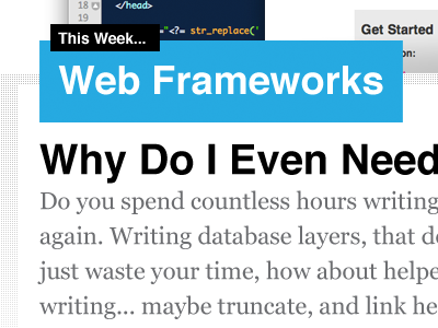 Web Frameworks articles black blog blue chapers pattern portfolio