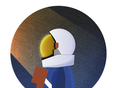 astronaut art design flat icon illustration illustrator logo vector
