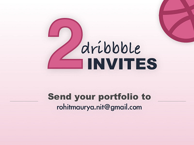 2 dribbble invites.