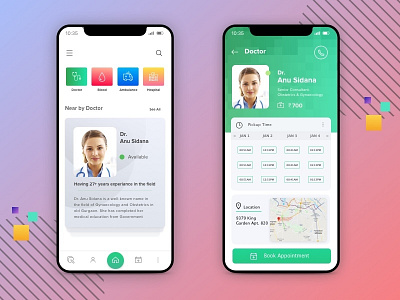 Doctor App Design Concept app branding design dribbble flat icon illustration typography ui ux