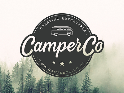 CamperCo Logo camper camping logo restoration van vehicle vw