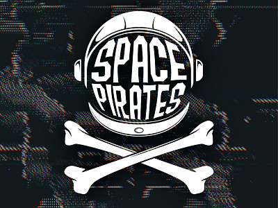 Space Pirates illustration logo pirate space vector