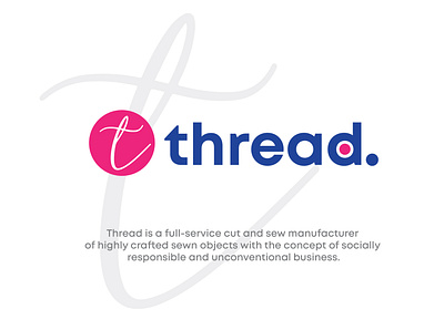 Thread Logo brand identity illustrator logo