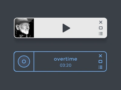 Player mini itunes player redesign simple ui