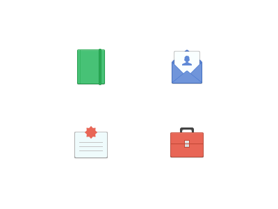 Icons icon inbox mail news notebook toolbox