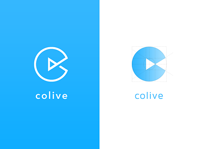Colive Logo brand branding business colive grid icon icons logo