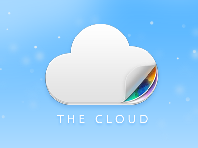 Cloud gallery blue cloud curl gallery logo photo