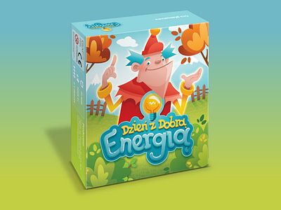 Dzień z dobrą energią - board game board game character design graphic design illustration