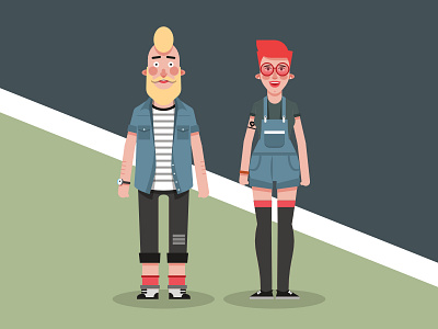 Hipster character character design flat design graphic design illustration illustrator vector vector art