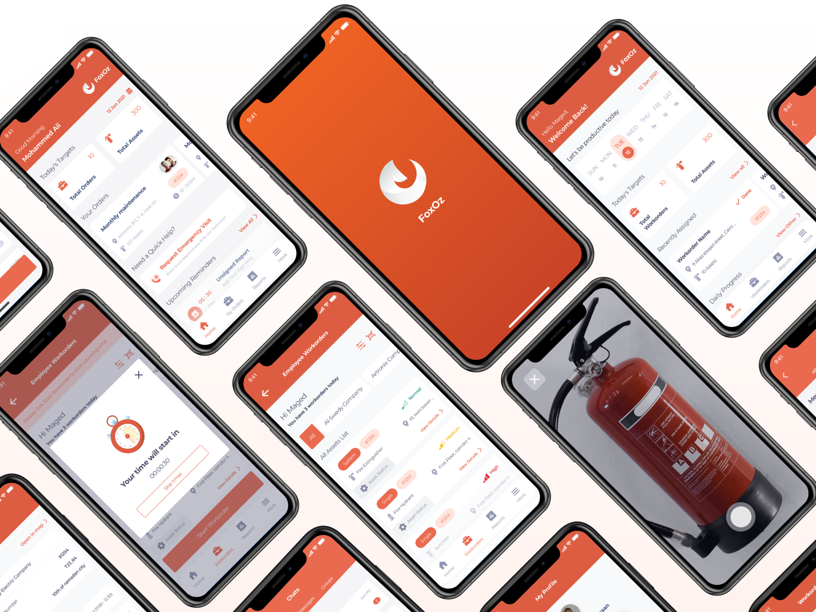 Maintenance app for fire fighting equipment by Hasnaa Hasab on Dribbble