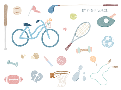 Sport dribbbble game health illustration life sport studying summer y园糖 插图 插画 设计