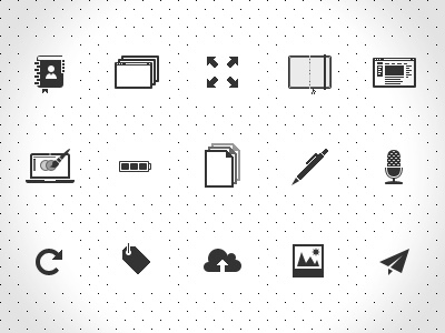 Flat icon set II