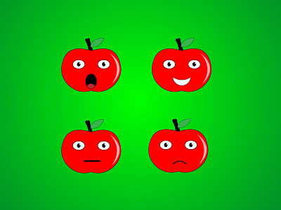 Apple apple emoticons face fruit smiley