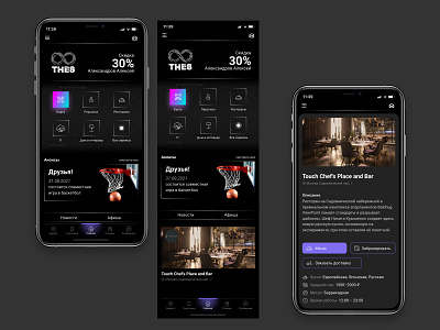 Приложение для клиентов закрытого клуба привилегий app design ios mobile ui ux