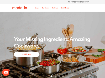 Made In Cookware development ecommerce ui ux web design