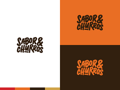 Sabor & Churros brand branding design identity logo typography