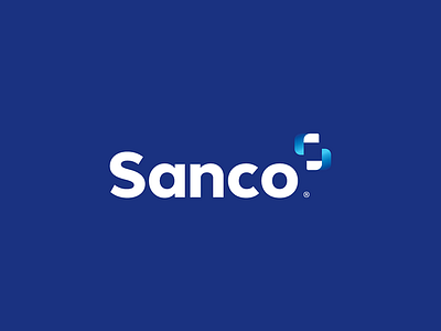 Sanco Brand Blue brand branding design identity logo