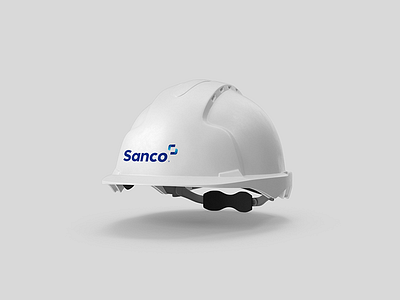 Sanco Helmet brand design identity logo