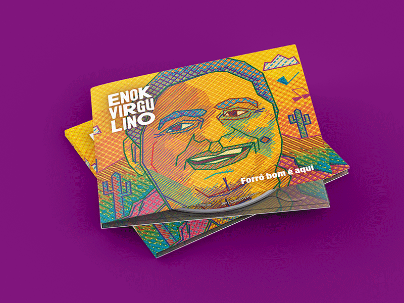 Enok Virgulino Album Artwork album art album artwork brasil brazil design enok virgulino forró illustration music music album