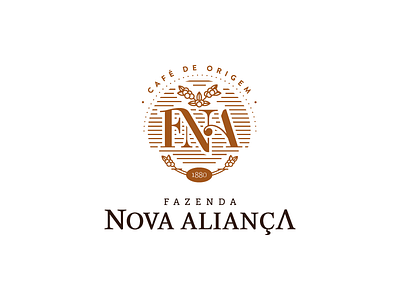 Nova Aliança Identity coffee design farm identity logo