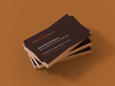 Nova Aliança Identity business card coffee design farm identity logo