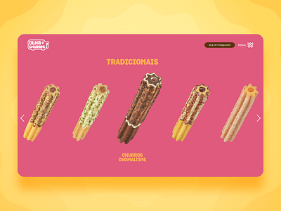 Olha o Churros Product Catalog churros design product catalog product page site site design web website