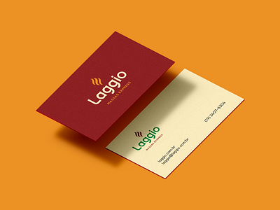 Laggio Business Card brand branding business card design identity stationary