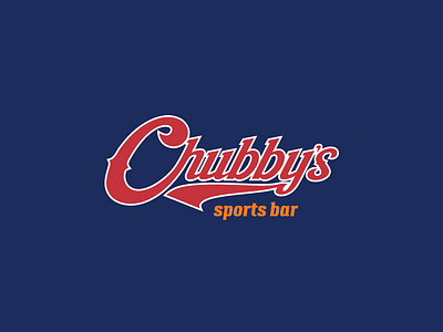 Chubby's Sports Bar Identity brand branding design identity logo sport sports sports bar