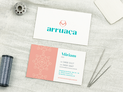 Arruaça Business Card brand branding business card design fashion identity plus size