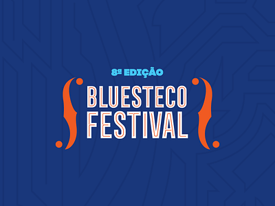 Bluesteco Festival Logo design festival identity