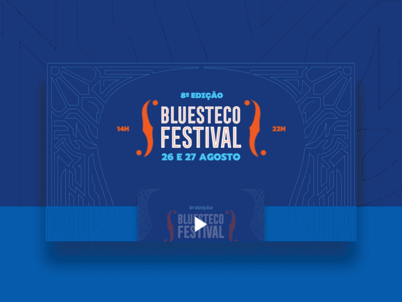 Bluesteco Festival Landing Page design festival identity landing page site web