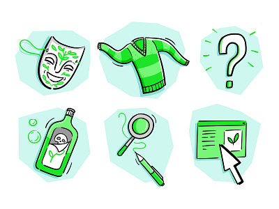 Green icon set business digital drawing doodle drawing ecology education environment green greenwashing icon icon set icons illustration illustrator industry research vector illustration vectorart