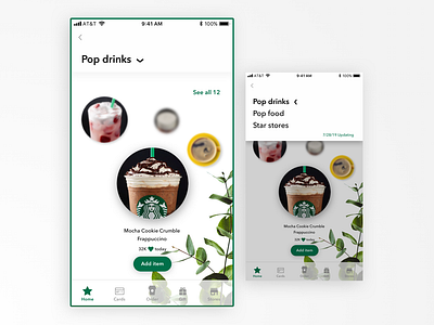 Starbucks App Leaderboard - UI Design app branding dailyui design ecommerce leaderboard ui