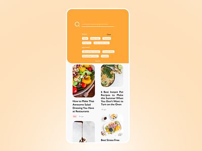 Search - UI Design app blog dailyui design recipe ui