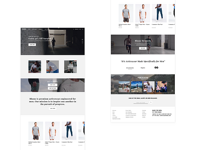 Rhone Homepage Redesign branding design design sprint ecommerce homepage design redesign uxui web design