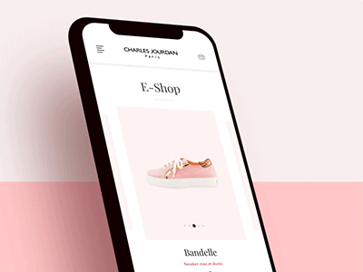 Charles Jourdan - UX/UI Design - Agence uni agenceuni art direction charles jourdan e commerce fashion luxury mode paris sketch ui design ux design