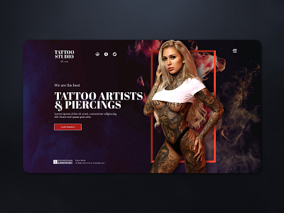 Tattoo Studio (Website Concept)