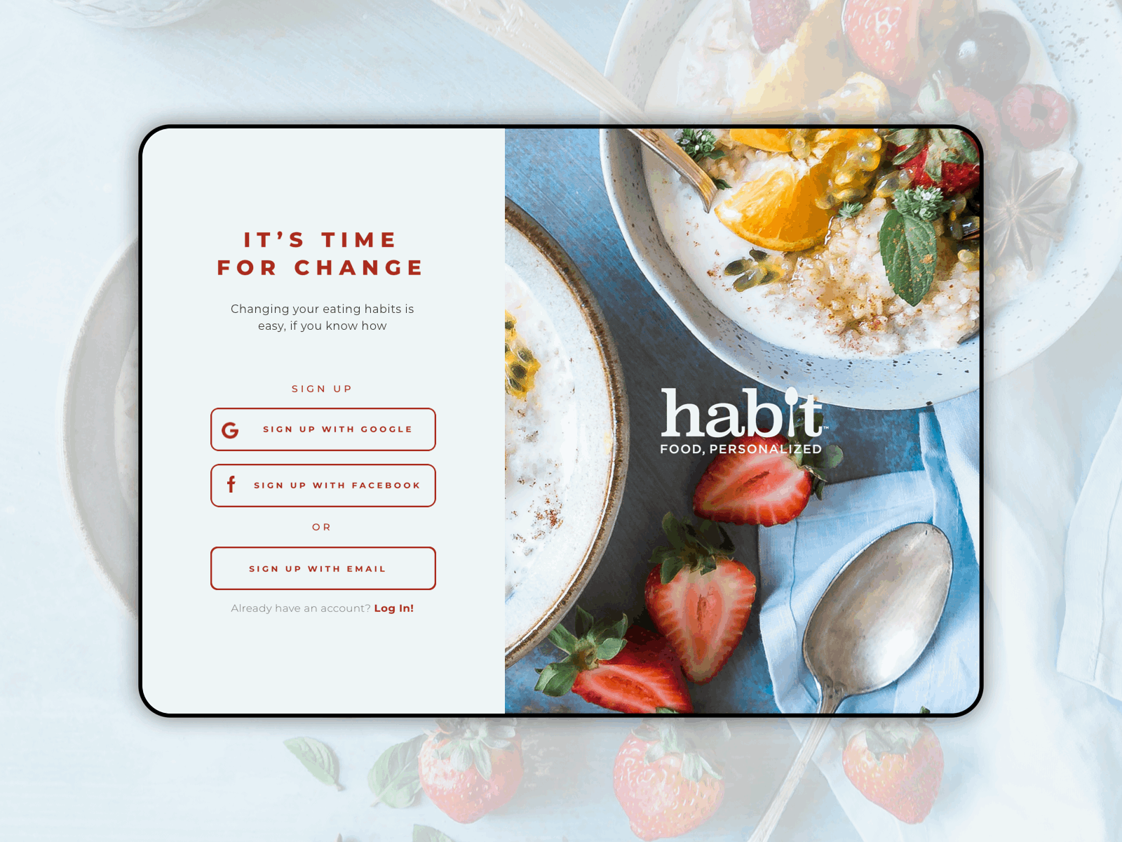 First shot! Sign up dailyui dailyui001 design ui