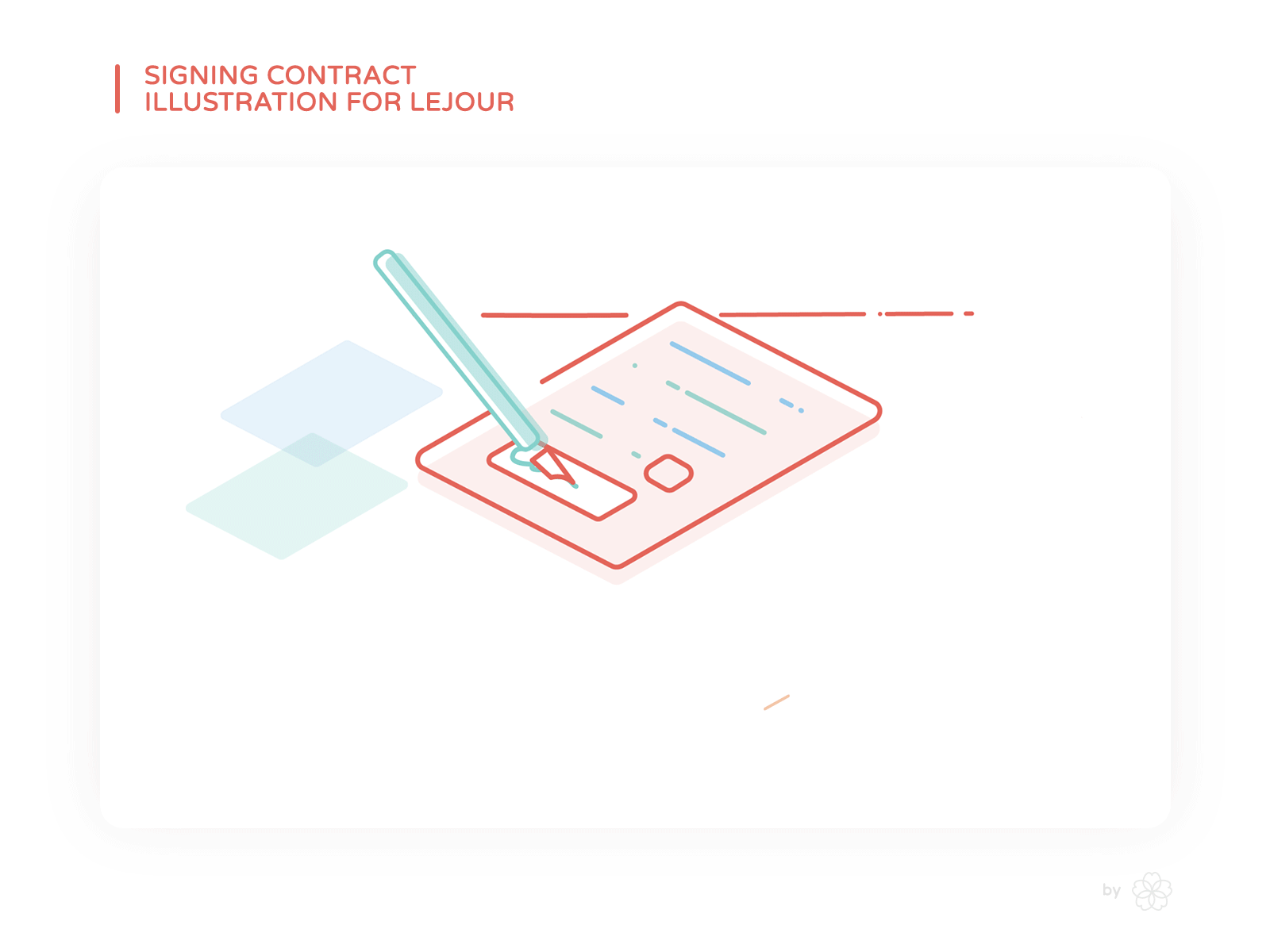 Signing Contract Animation! by Karoline Gammarano on Dribbble