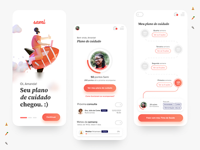 Sami Saude Concept App app health care minimalist ui ui inspiration